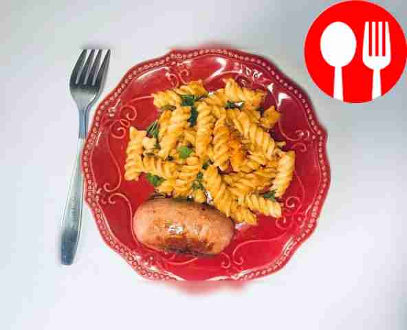 Hearty pasta with sausages