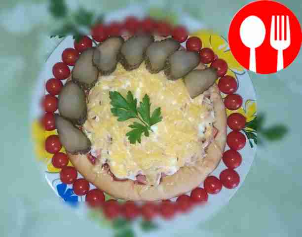 Serve the finished flatbreads on a platter...