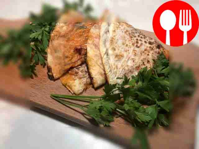 Smoked chicken quesadilla