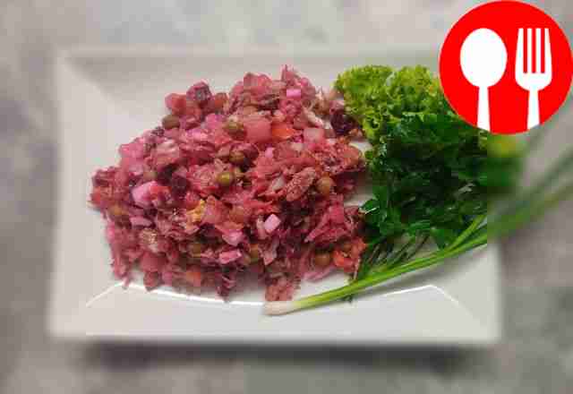 Healthy salad with beets