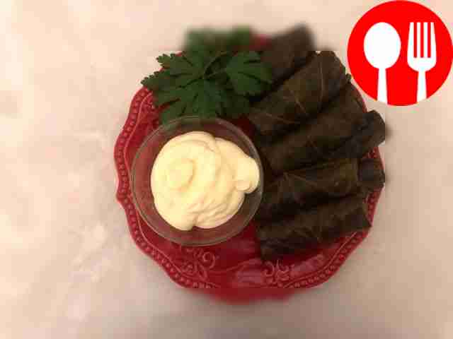 Delicious dolma with minced chicken