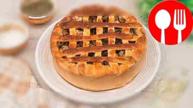 Пирог с курицей и грибами на дрожжевом тесте