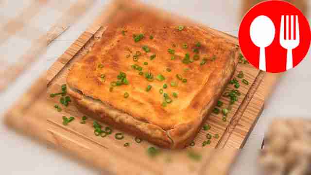 Пирог с фаршем и грибами