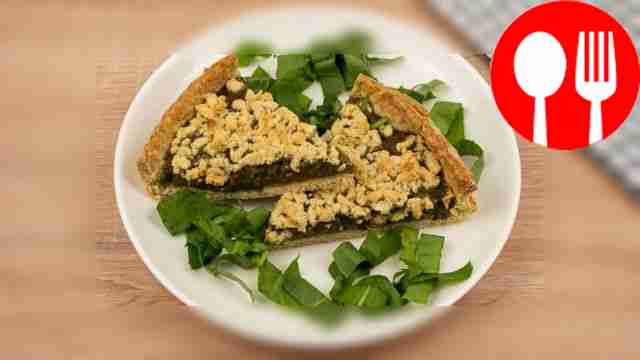 Shortbread pie with sorrel