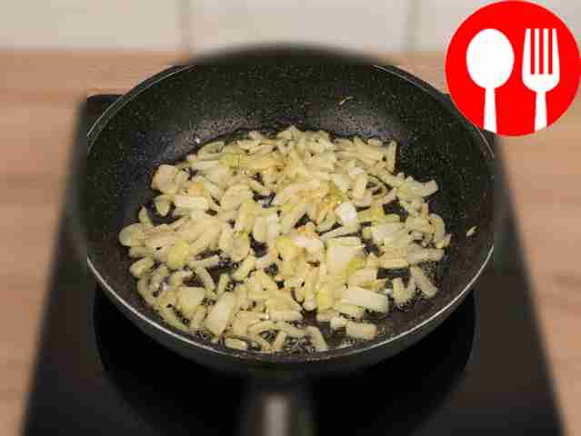Melt the butter in a frying pan and fry the...