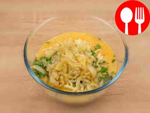 Add chopped sorrel, cottage cheese, grated...