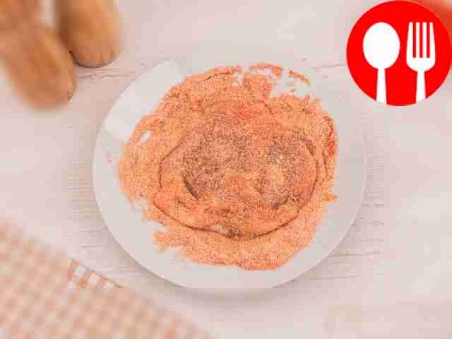 Then roll the meat in breadcrumbs.