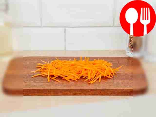 Using a vegetable slicer or knife, cut the...