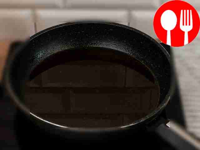 Heat oil for deep frying in a thick-bottomed...