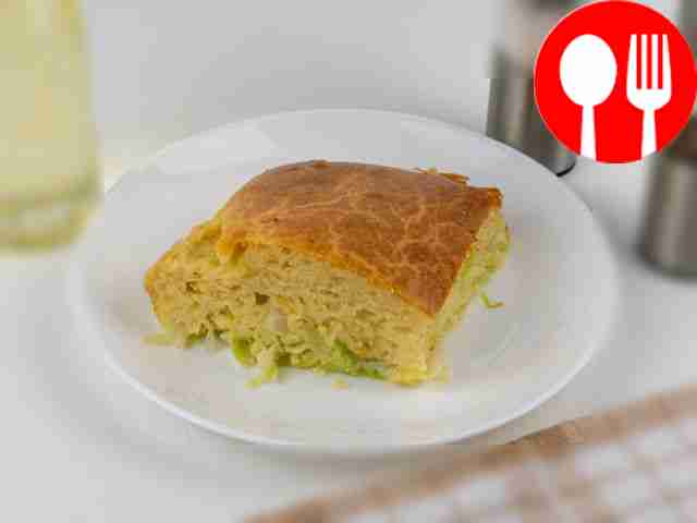 Cabbage pie in the oven