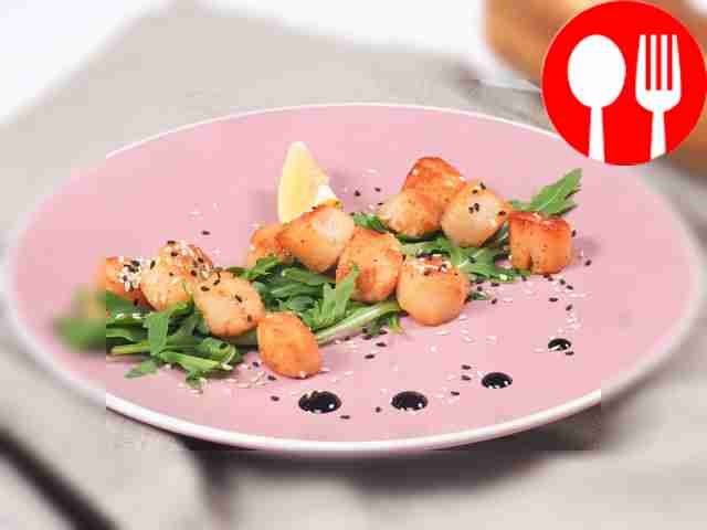 Frozen scallops
