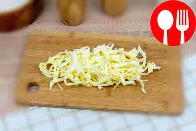 Remove the butter from the freezer and grate...