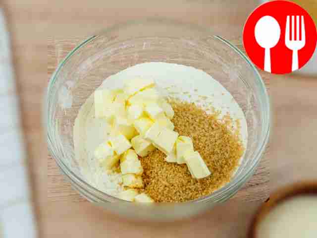 Sift the flour into a deep bowl, add sugar and...