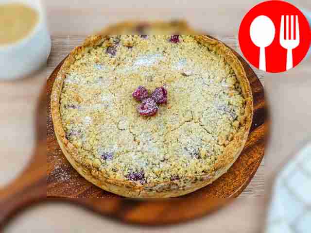 Cool the finished pie slightly and remove from...