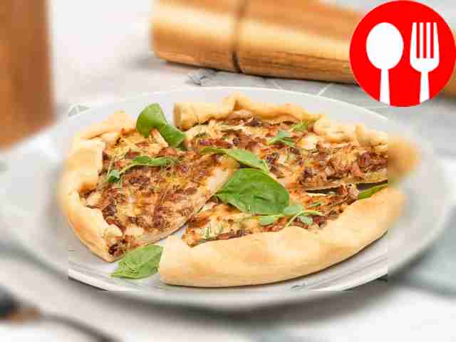 Картофельный пирог с грибами