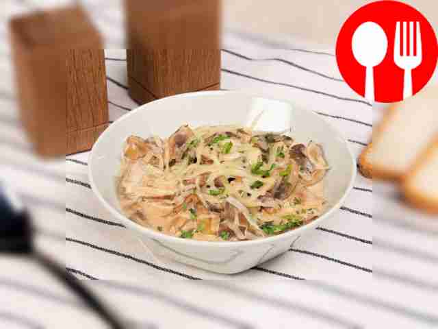 Шампиньоны в сметане