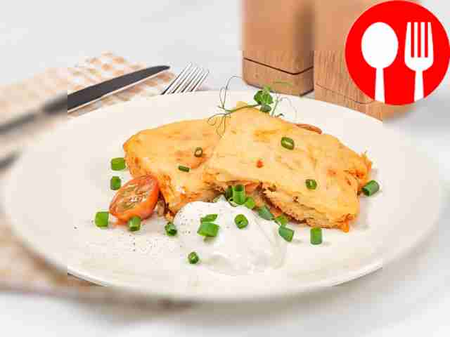 Заливной пирог с капустой и морковью на майонезе