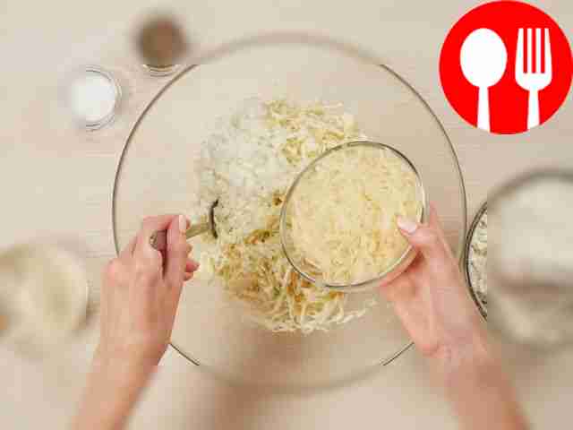 Make a vegetable base for the pie. Place the...