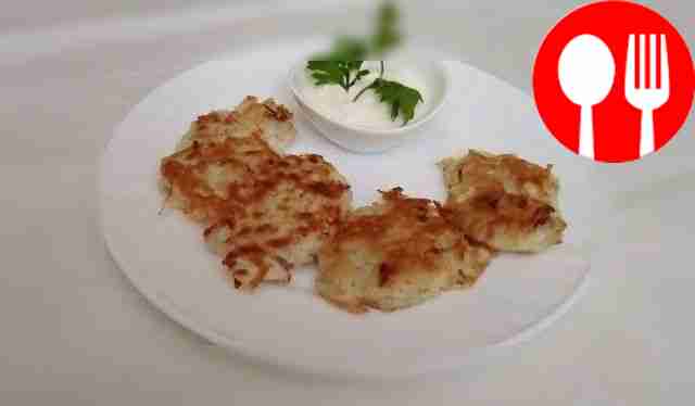 Appetizing classic potato pancakes