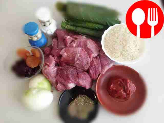 Wash the rice. Peel and wash the onions. Grind...