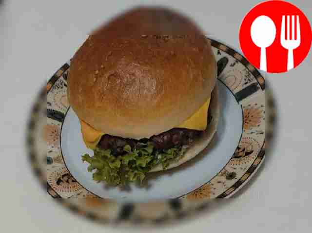 Juicy beef hamburger