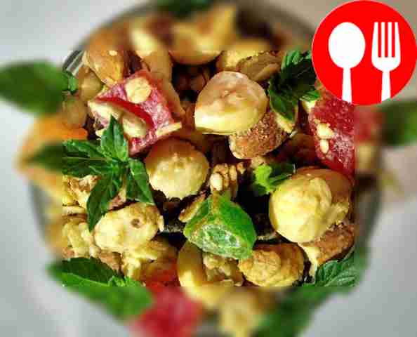 Hearty granola with coconut for future use