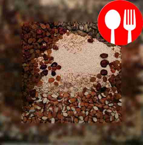 Combine oatmeal, berries and nuts in a...