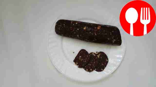 Sweet sausage with nuts