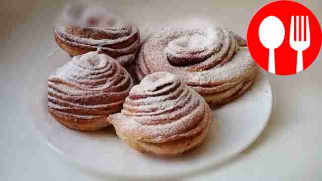 Fragrant cruffins with cinnamon