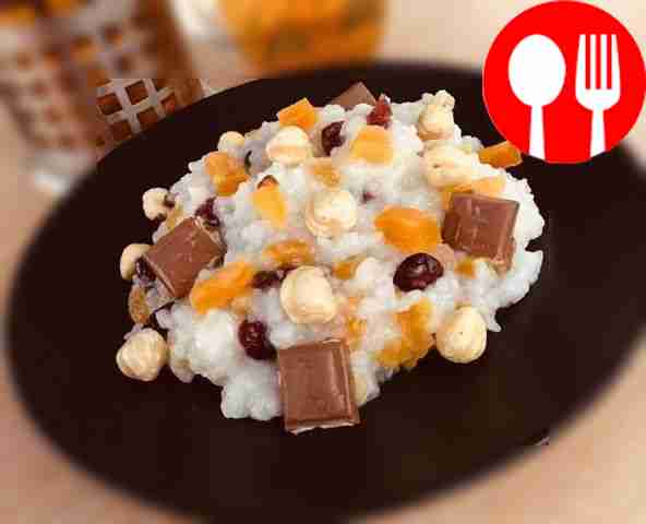 Rich kutia with nuts, cranberries and dried fruits