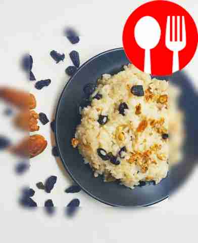 Spicy kutia with dates