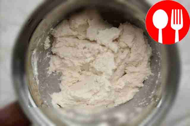 Pour the semolina into the prepared bowl. Pour...