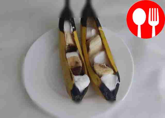 Vitamin marshmallow with banana