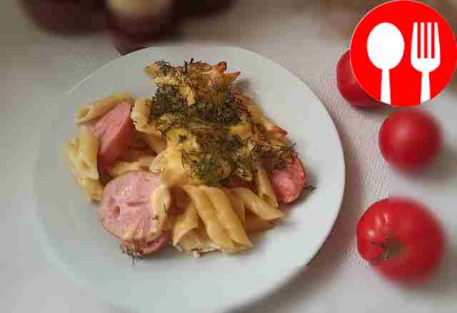 Quick sausages in the oven