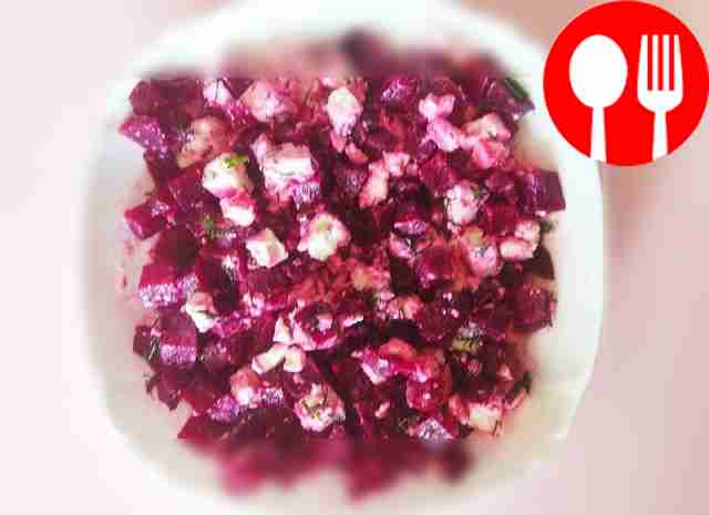 Spectacular beet salad with feta