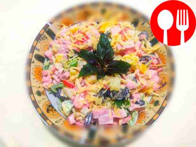 Quick ham with pineapples