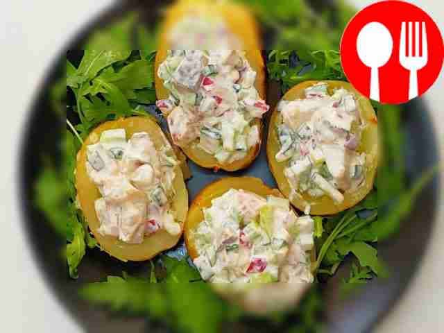 Healthy herring with vegetables