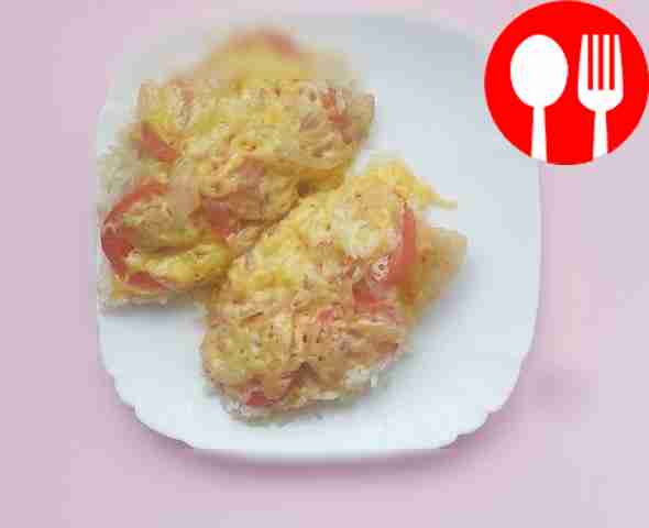 Rich tilapia baked with basmati rice and vegetables