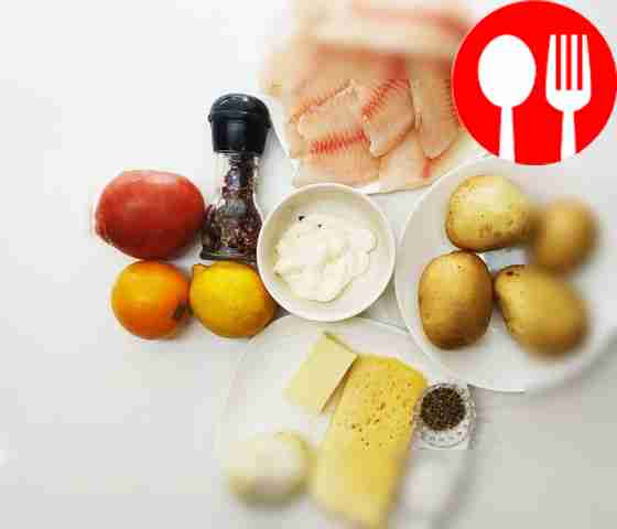 Peel and wash the potatoes. Thaw the fish...