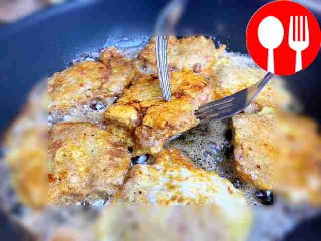 Fry for 1 minute on each side, no need to cook...