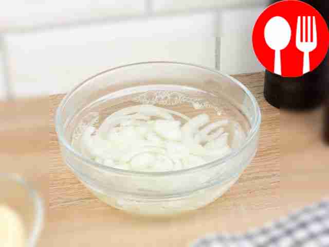 Pickle the onions. To do this, cut it into...