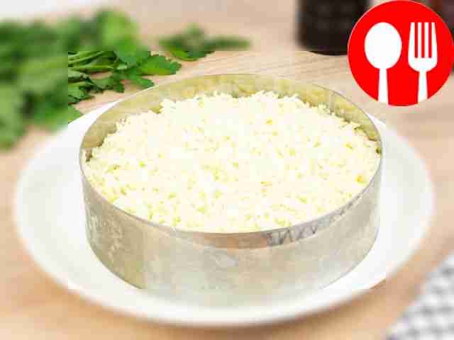 Assemble the salad in layers. To do this,...