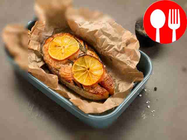 Стейк из лосося