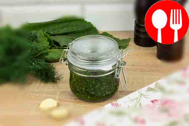 Horseradish leaves for the winter