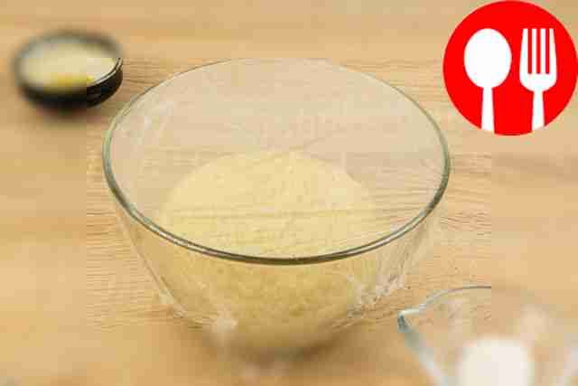 Cover the dough with cling film and leave to...