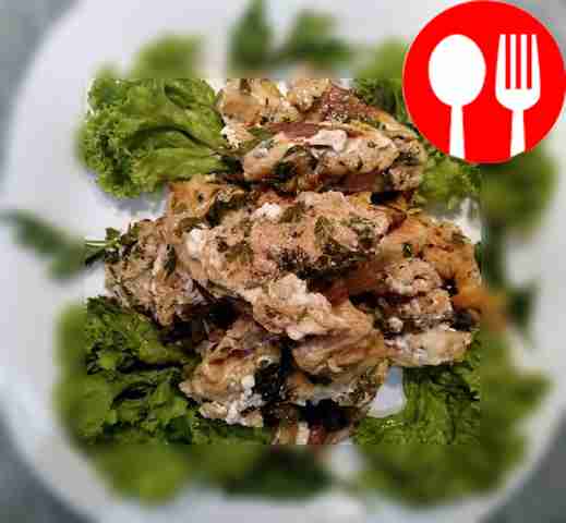 Spicy chum salmon in the oven