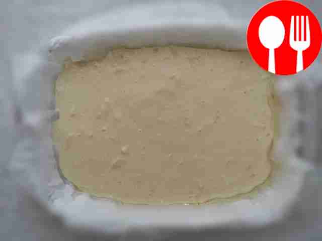 Transfer the finished mixture to a baking pan...