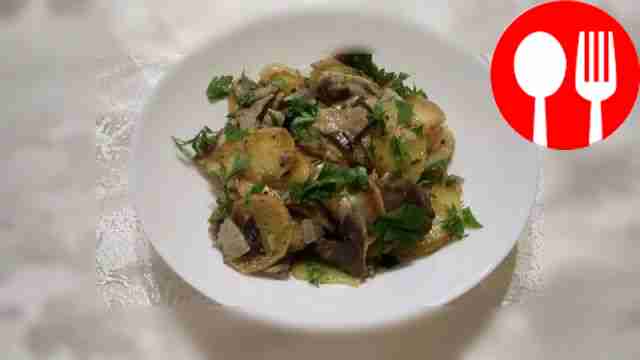 Ароматные вешенки с картофелем Fragrant oyster mushrooms with potatoes