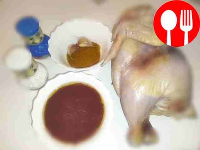 Clean the chicken carcass from chaff, veins...