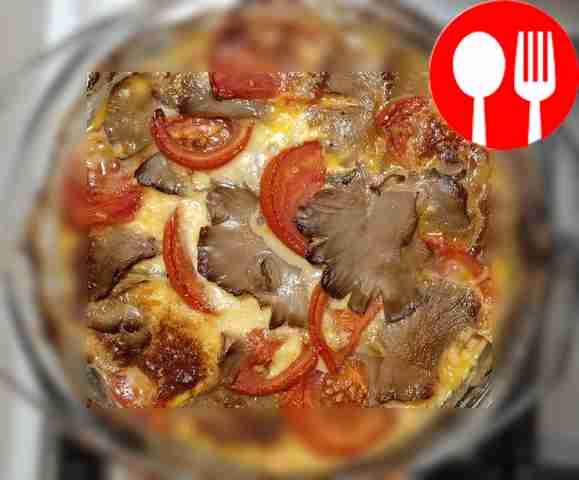 Изысканный гратен из лосося с овощами